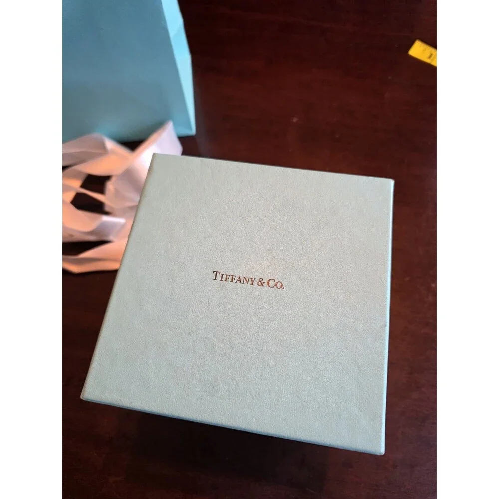Tiffany & Co Packaging Empty Signature Blue Gift Bag Ribbon & Box USED 3 Piece
